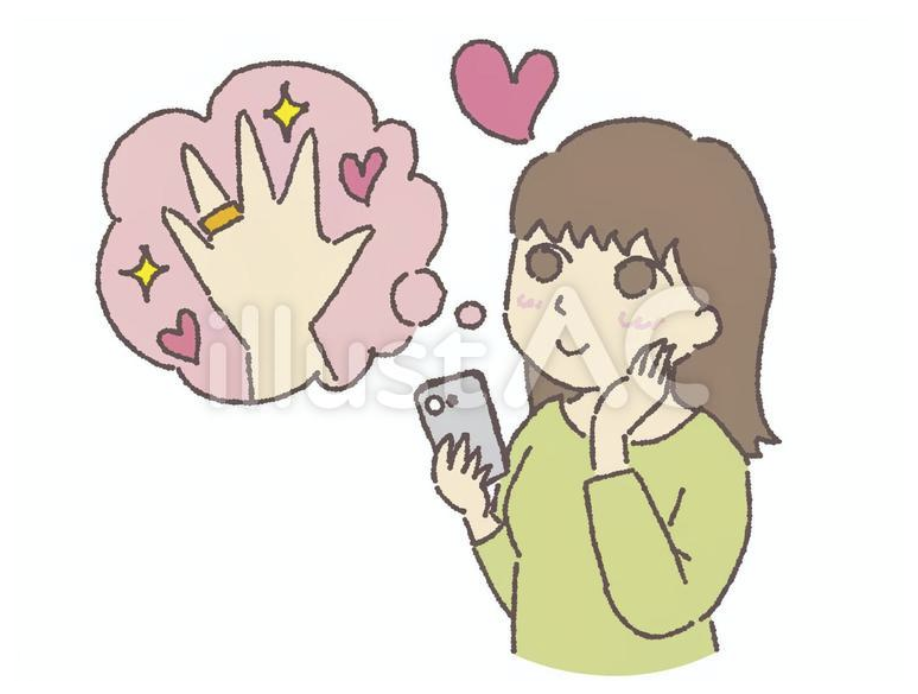 結婚を希望する女性