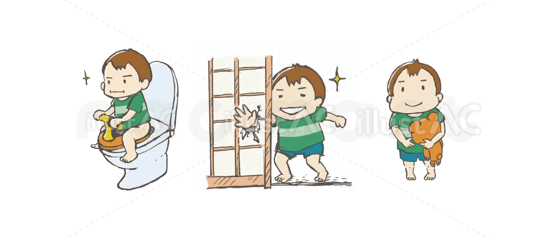 スライド−５　男児いろいろ